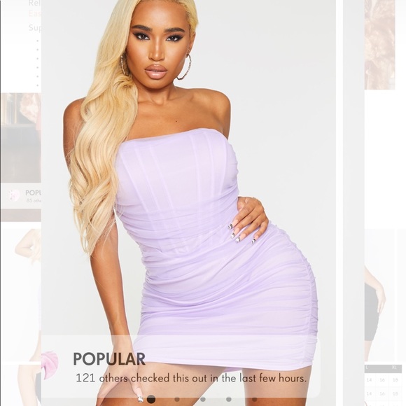 Lilac Mini Dress - Picture 1 of 4